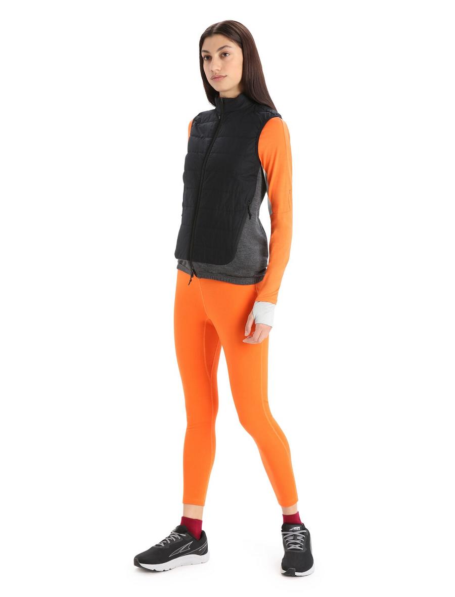 Women's Icebreaker MerinoLoft™ Vest Black / Jet Heather | CA 1390RVDW